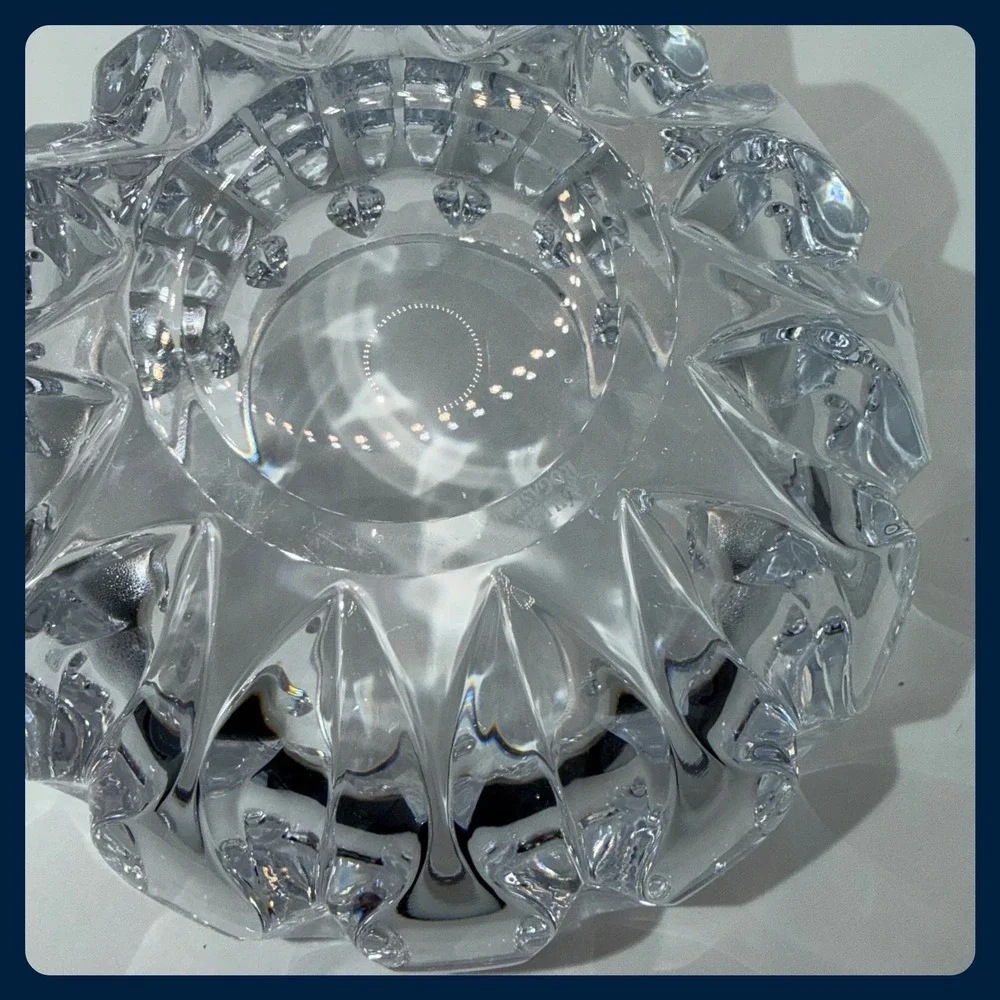 Rogaska Crystal Bowl Home Decor Clear Cut Glass Centerpiece Dish
